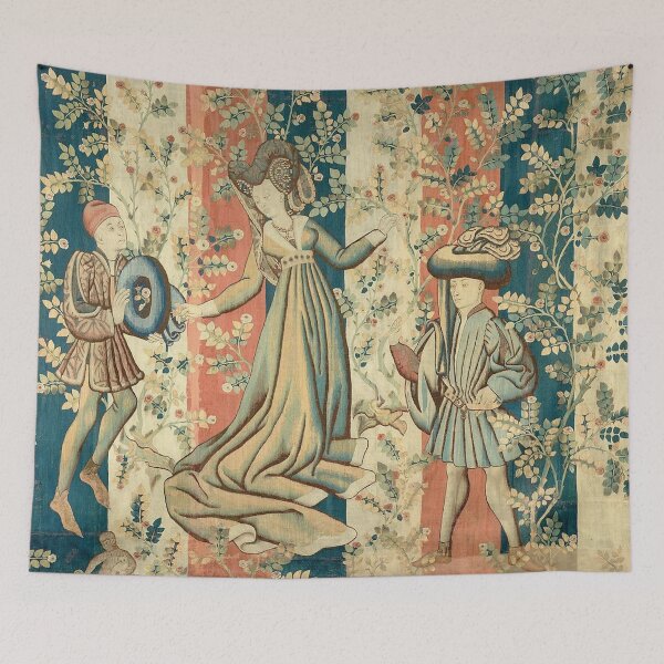 Item preview, Courtiers in a Rose Garden: A Lady and Two Gentlemen designed and sold by AnimaliaStar.