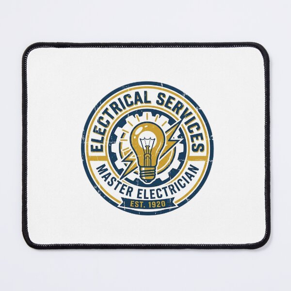 Item preview, Vintage Electrician Logo designed and sold by LightPrintsCo.