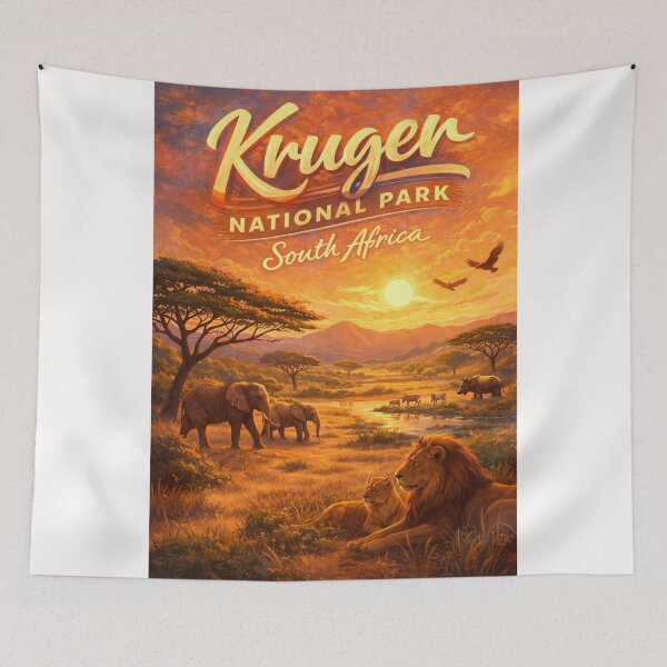 Item preview, Kruger National Park South Africa Safari Sunset Wildlife Scene designed and sold by Places On Earth.