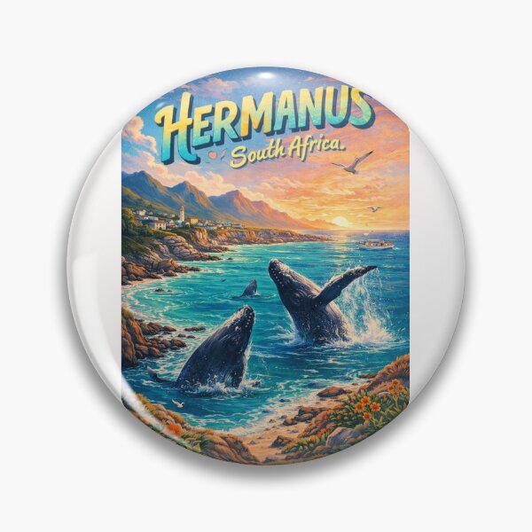 Item preview, Hermanus South Africa Whale Watching Coastline Sunset designed and sold by Places On Earth.