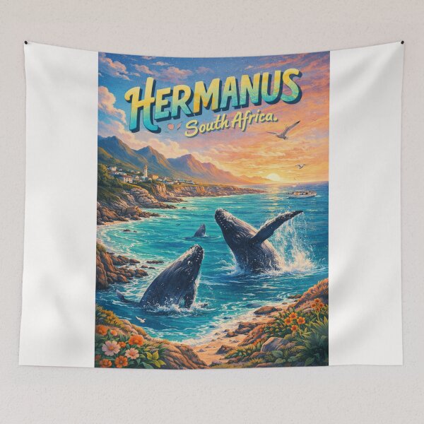 Item preview, Hermanus South Africa Whale Watching Coastline Sunset designed and sold by Places On Earth.