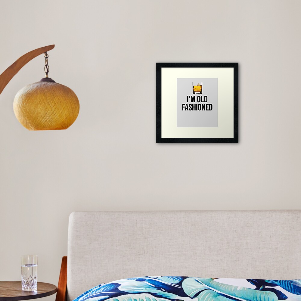 I'm old fashioned Framed Art Print