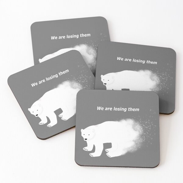 Item preview, Polar Bear Climate Change Art (Transparent Ver.) designed and sold by Still Learning Days.