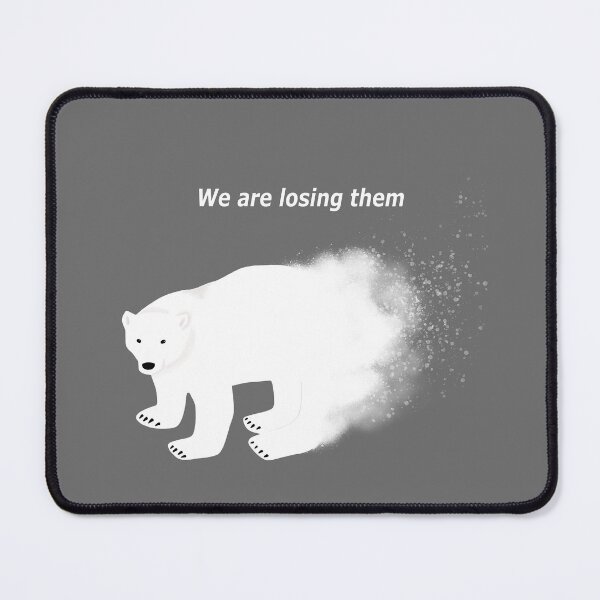 Item preview, Polar Bear Climate Change Art (Transparent Ver.) designed and sold by Still Learning Days.