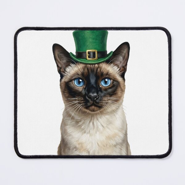 Item preview, St. Patrick's Siamese Cat designed and sold by KC's.
