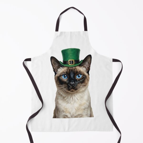 Item preview, St. Patrick's Siamese Cat designed and sold by KC's.