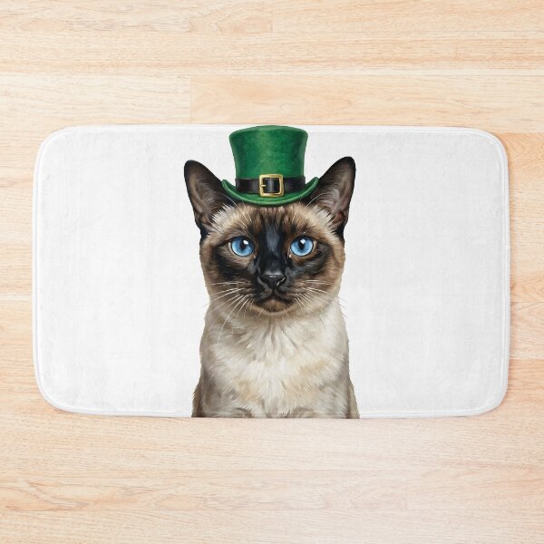 Item preview, St. Patrick's Siamese Cat designed and sold by KC's.