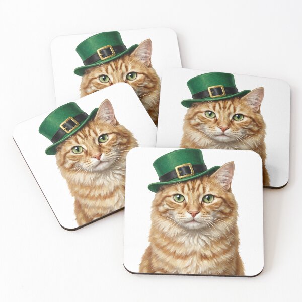 Item preview, St. Patrick's Orange Tabby designed and sold by KC's.