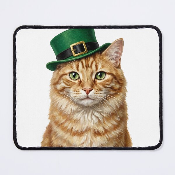Item preview, St. Patrick's Orange Tabby designed and sold by KC's.