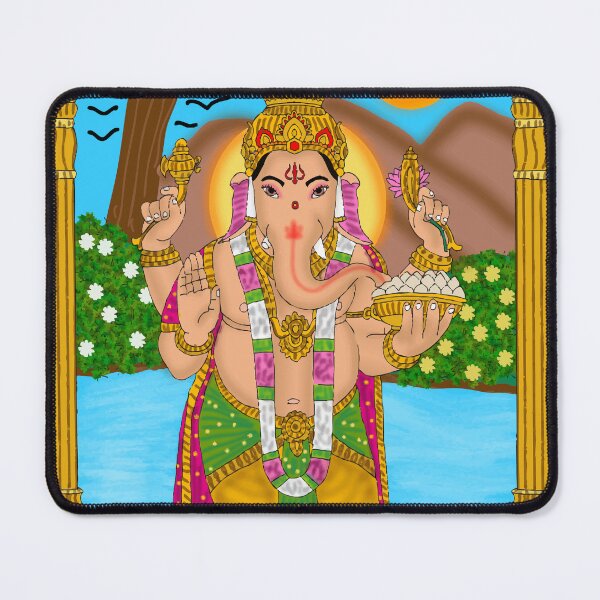 Item preview, Lord Ganesh Artistic Drawing – Hindu God of Wisdom Illustration designed and sold by Harshit_Digital_Arts.