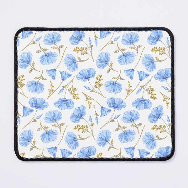 Item preview, Poppies Frosted Blue  designed and sold by Kelsey Worth.