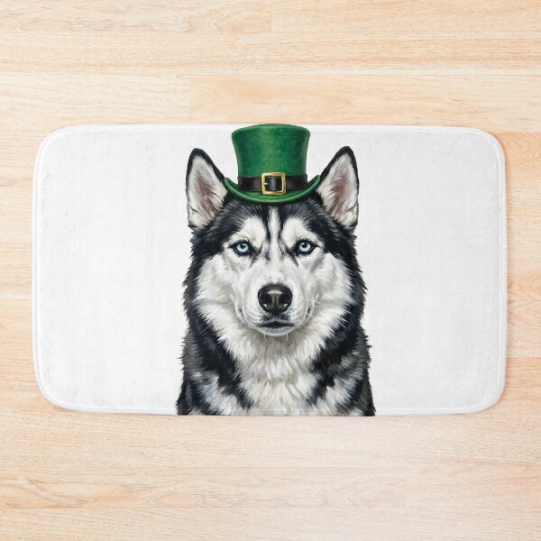 Item preview, St. Patrick's Siberian Husky designed and sold by KC's.