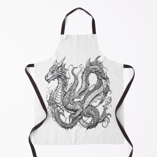 Item preview, Majestic Japanese Dragon – Mythical Oriental Tattoo-Style Design designed and sold by oceantospace.