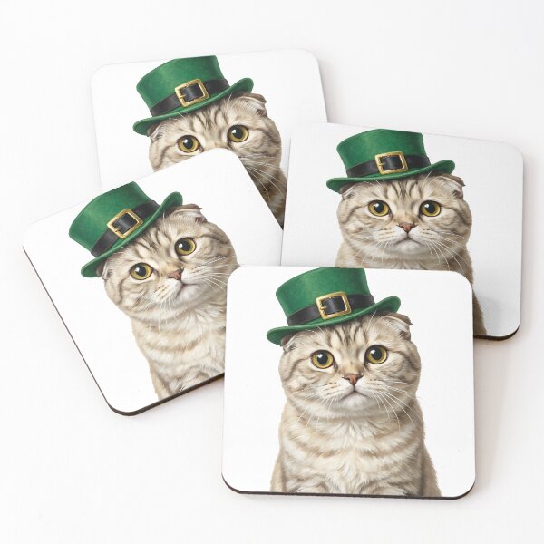 Item preview, St. Patrick's Scottish Fold Cat designed and sold by KC's.