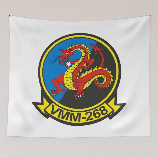 Item preview, Marine Medium Tiltrotor Squadron 268 (VMM-268) Red Dragons Emblem designed and sold by CharlieDesings.