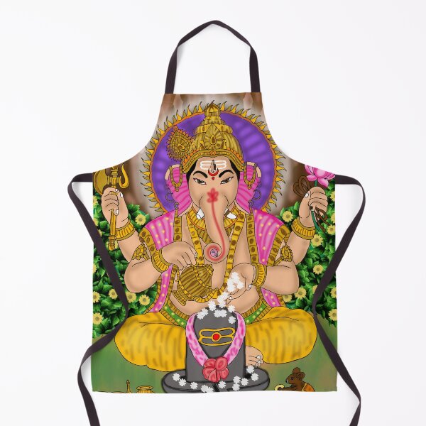 Item preview, Lord Ganesha Devotional Drawing – Sacred Hindu Art for Spiritual Decor designed and sold by Harshit_Digital_Arts.