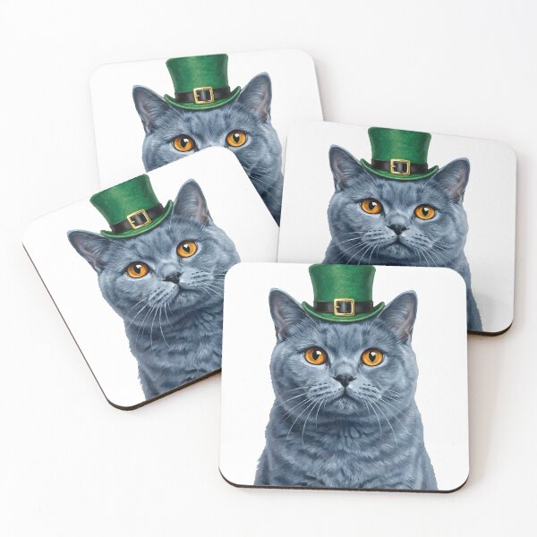 Item preview, St. Patrick's British Shorthair Cat designed and sold by KC's.