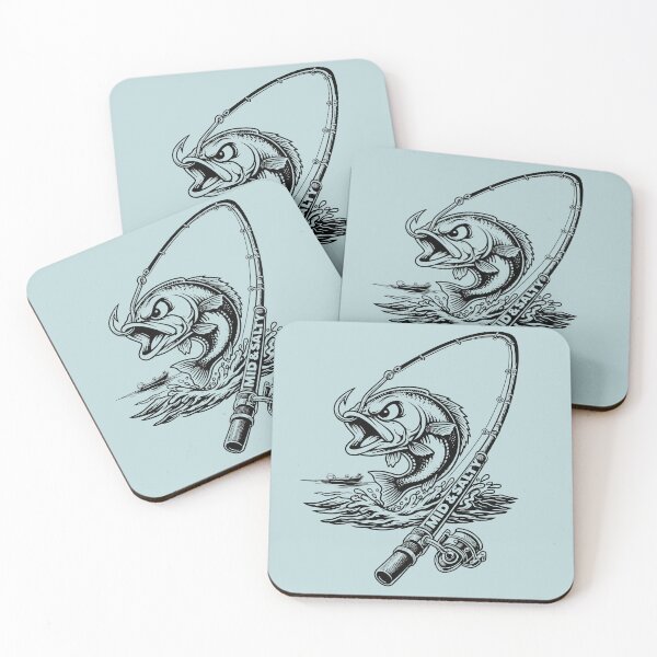 Item preview, Mid & Salty Aggressive Bass Fishing Fisherman Graphic designed and sold by EquanimiTee.