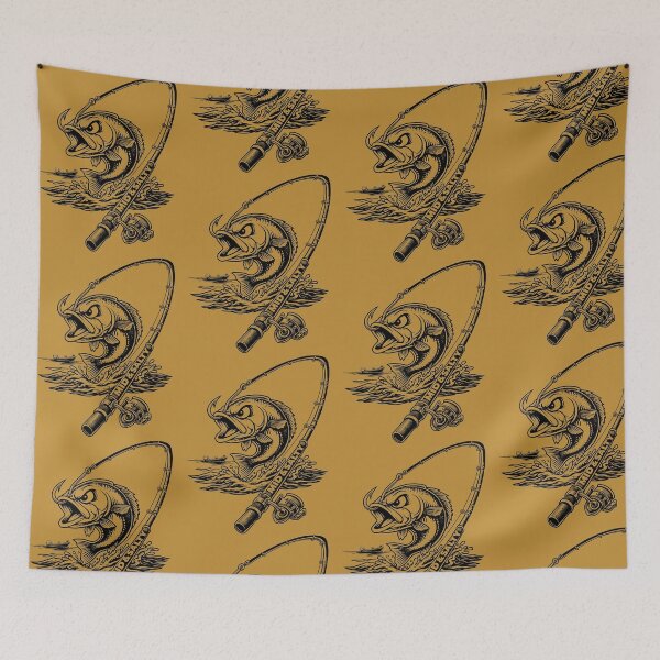 Item preview, Mid & Salty Aggressive Bass Fishing Fisherman Graphic designed and sold by EquanimiTee.