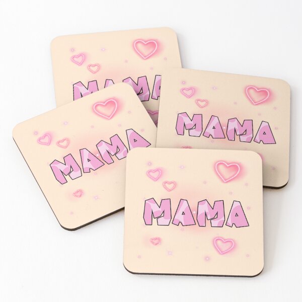 Item preview, Mama Pink Neon Glow Hearts - Mother's Day Backlit Design designed and sold by PriyaMagic.