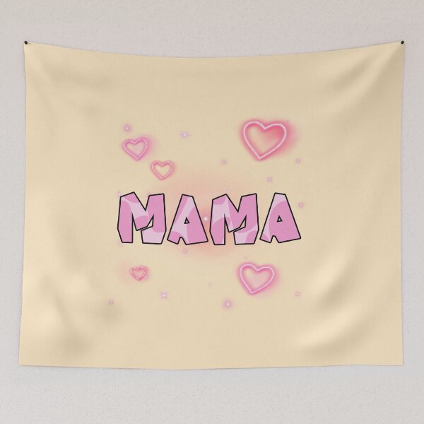 Item preview, Mama Pink Neon Glow Hearts - Mother's Day Backlit Design designed and sold by PriyaMagic.