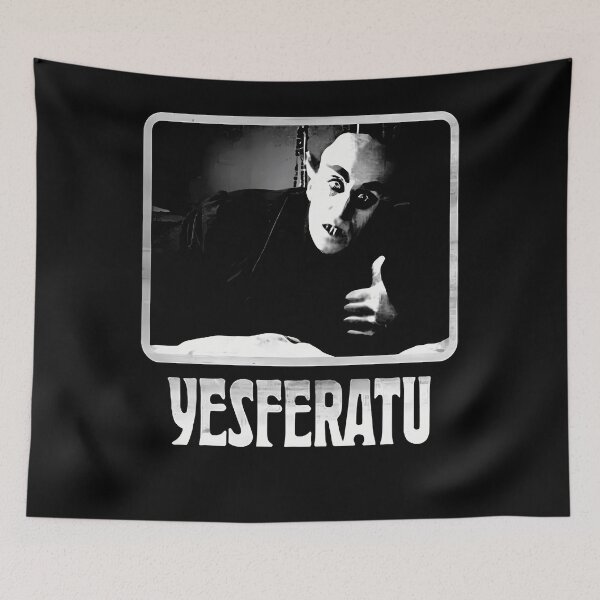 Item preview, Yesferatu Funny Nosferatu Positive Goth Horror Lover Gift Meme Classic  designed and sold by nowrax.