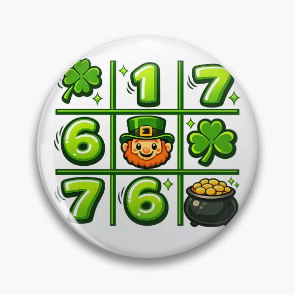 Item preview, 67 St. Patrick's Day US American design with Heart Tic Tac Toe, Lucky Holiday Game Gift, Shamrock Fun Graphic Te designed and sold by AsturShop.