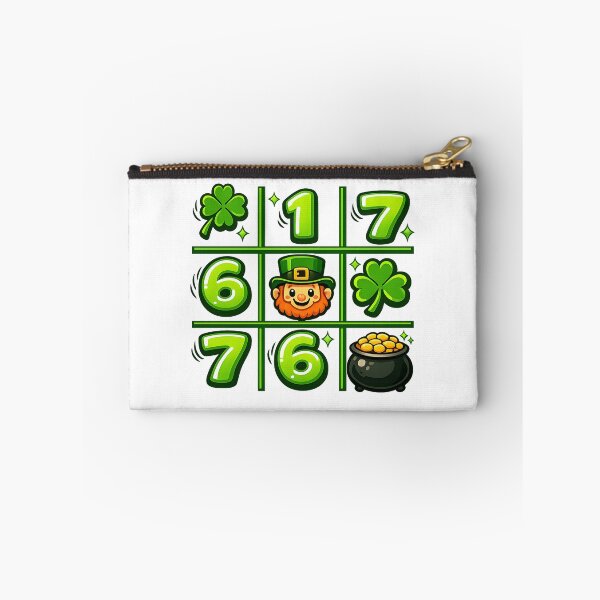 Item preview, 67 St. Patrick's Day US American design with Heart Tic Tac Toe, Lucky Holiday Game Gift, Shamrock Fun Graphic Te designed and sold by AsturShop.