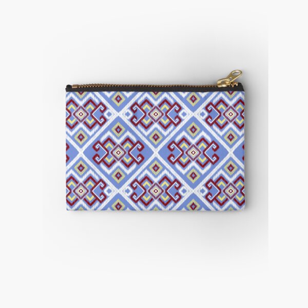 Item preview, Light Blue Southwestern Ikat Diamond Seamless Pattern designed and sold by ClamberryStudio.