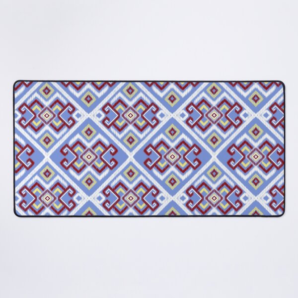 Item preview, Light Blue Southwestern Ikat Diamond Seamless Pattern designed and sold by ClamberryStudio.