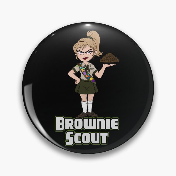 Item preview, Brownie scout designed and sold by Bad Signal Studios .