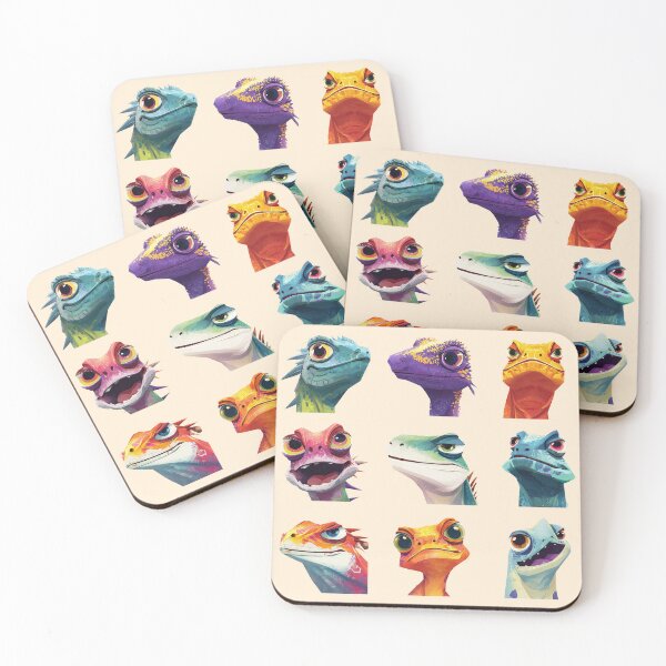 Item preview, Funny Lizards designed and sold by bubblyrainbow.