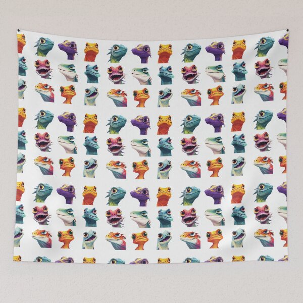 Item preview, Funny Lizards designed and sold by bubblyrainbow.