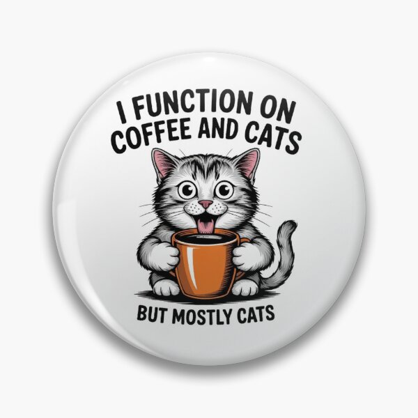 Item preview, Function On Coffee But Mostly Cats - Funny Humor Art designed and sold by Mr-wow.