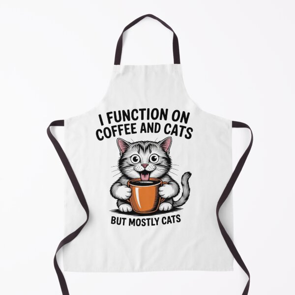 Item preview, Function On Coffee But Mostly Cats - Funny Humor Art designed and sold by Mr-wow.