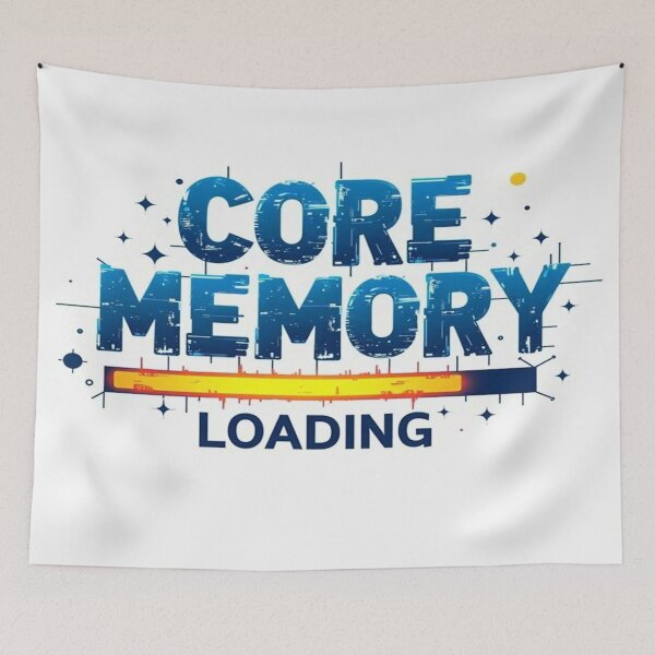 Item preview, Core Memory Loading T-Shirt – Digital Glitch Tech Tee designed and sold by WForge - Where thread meets precision.