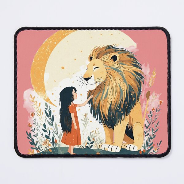 Item preview, The girl and the lion. designed and sold by Natalia-Vlad.