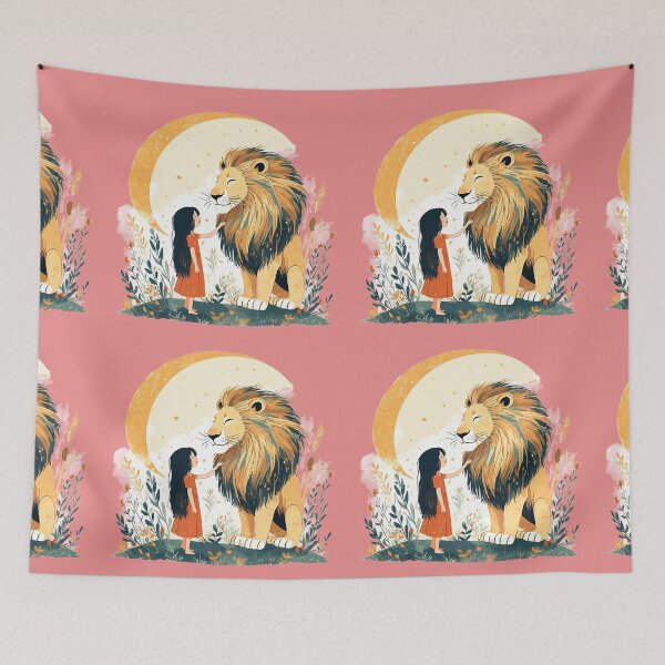 Item preview, The girl and the lion. designed and sold by Natalia-Vlad.