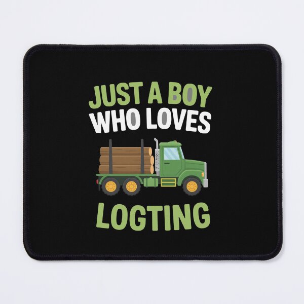 Item preview, Just A Boy Who Loves Logting Truck Driver designed and sold by CORJIDOG-ART.