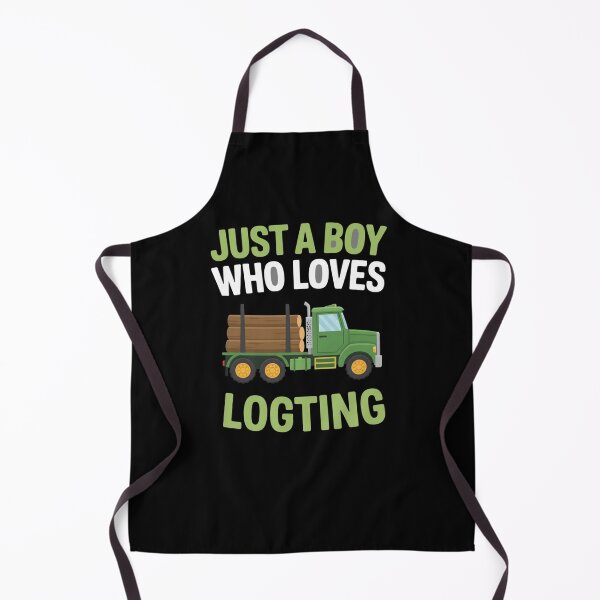 Item preview, Just A Boy Who Loves Logting Truck Driver designed and sold by CORJIDOG-ART.
