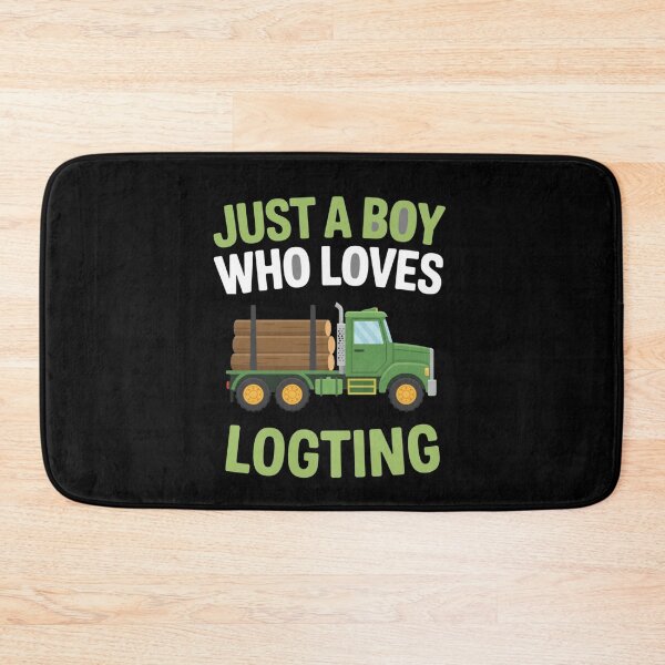 Item preview, Just A Boy Who Loves Logting Truck Driver designed and sold by CORJIDOG-ART.
