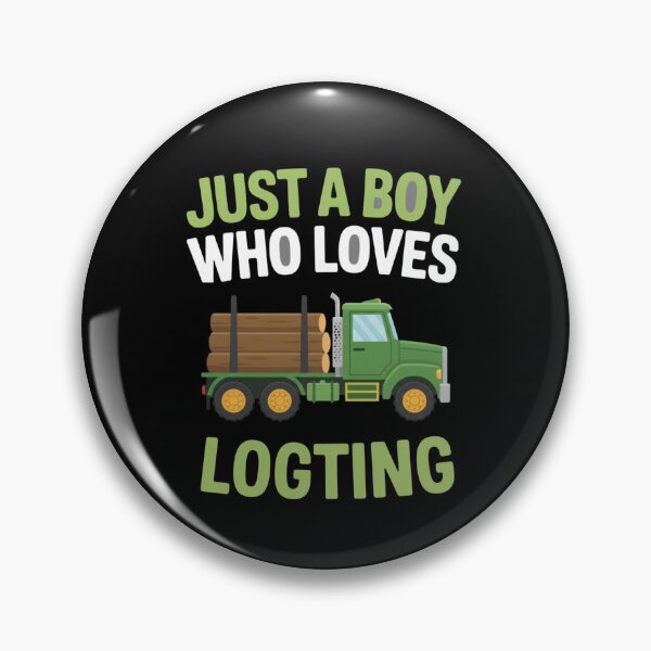 Item preview, Just A Boy Who Loves Logting Truck Driver designed and sold by CORJIDOG-ART.