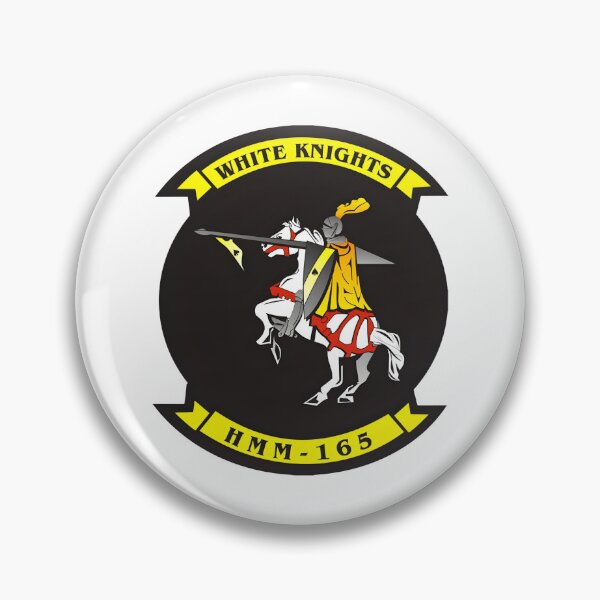 Item preview, Marine Medium Helicopter Squadron 165 (HMM-165) White Knights Patch designed and sold by CharlieDesings.