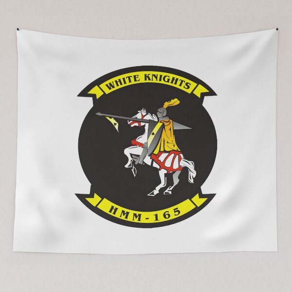 Item preview, Marine Medium Helicopter Squadron 165 (HMM-165) White Knights Patch designed and sold by CharlieDesings.
