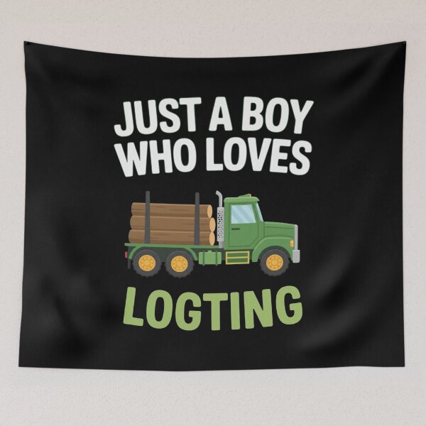 Item preview, Just A Boy Who Loves Logging designed and sold by CORJIDOG-ART.