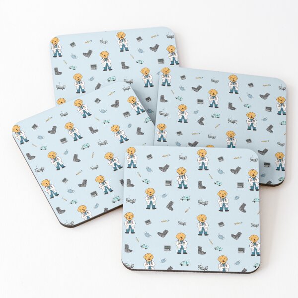 Item preview, Doctor Coat Seamless Pattern – Medical Office Fabric designed and sold by Still Learning Days.