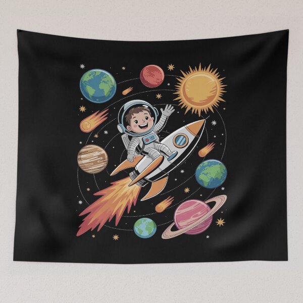 Item preview, Solar System Planets Science Space Astronaut Universe Galaxy designed and sold by joyouartArt.