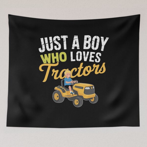 Item preview, Just A Boy Who Loves Tractors designed and sold by CORJIDOG-ART.