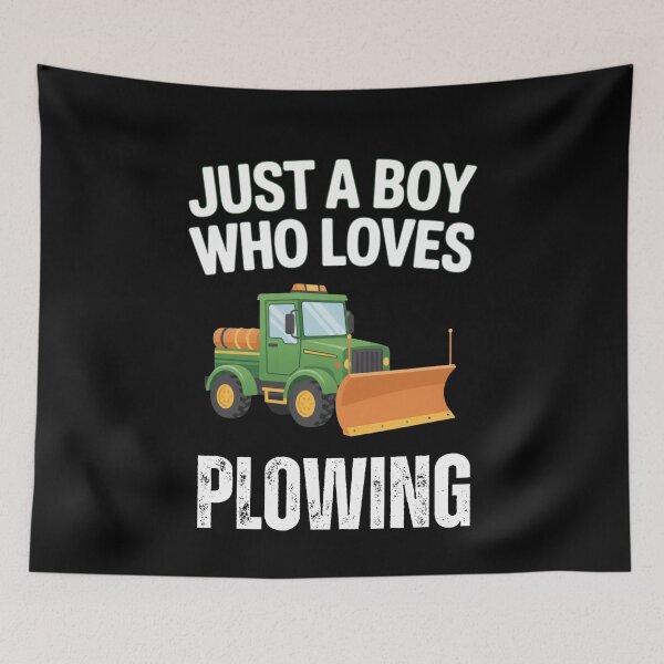 Item preview, Just A Boy Who Loves Plowing designed and sold by CORJIDOG-ART.
