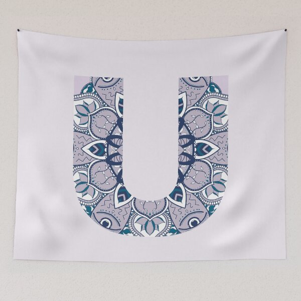 Item preview, Purple Initial U Mandala designed and sold by abirose30.